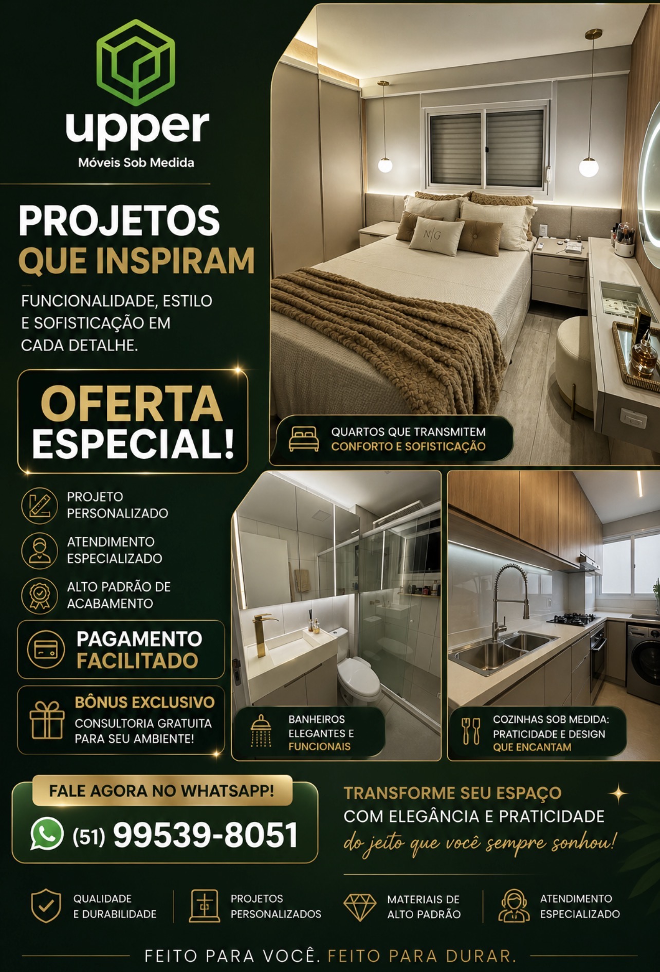 Somos empresa própria de móveis sob medida, atuamos por toda a região metropolitana. Estamos interes